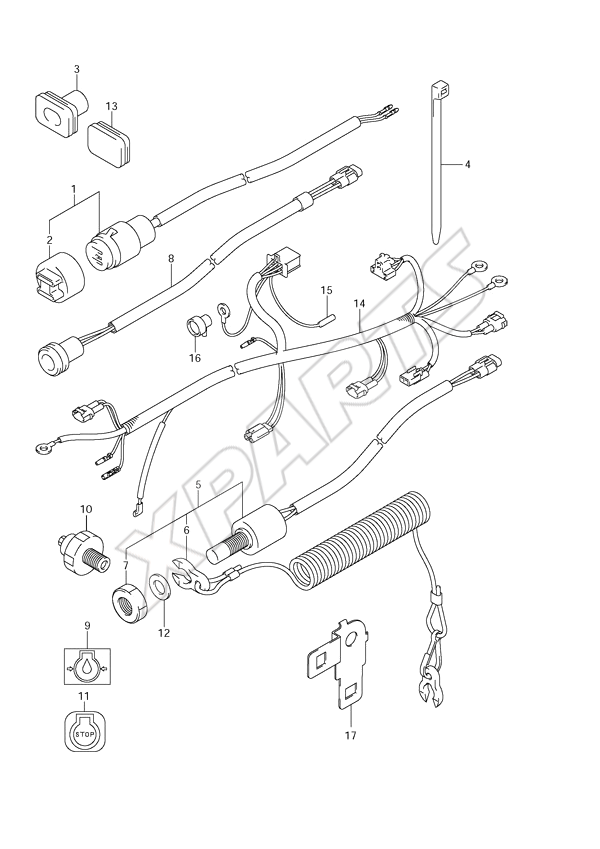  Electrical(2005 to S/N 01503F-11XXXX) til Suzuki motor